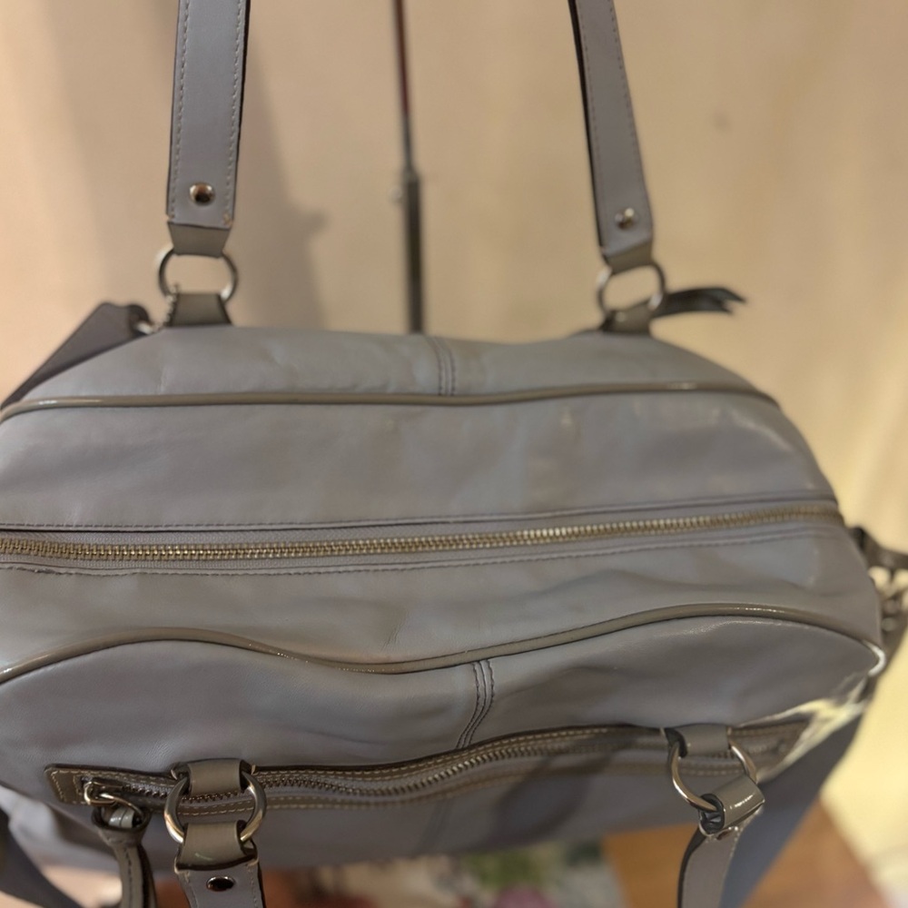 COACH ADDISON MULTI FUNCTION DIAPER BAG SATCHEL SKY BLUE LEATHER F18374 CROSSBOD - Picture 8 of 16